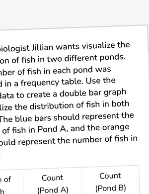 Create and interpret double bar graphs worksheet preview