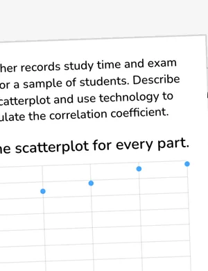 Analyze AP linear regression models worksheet preview