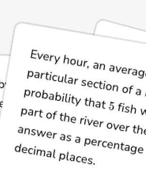 Evaluate Poisson distributions worksheet preview