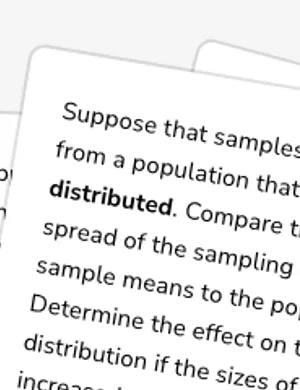 Describe the shape, center, and spread of the sampling distribution worksheet preview
