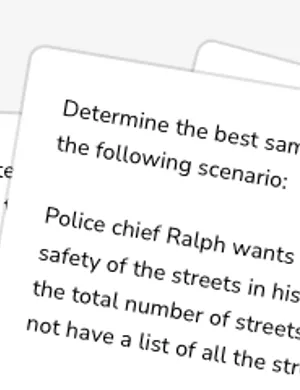 Determine best sampling methods worksheet preview