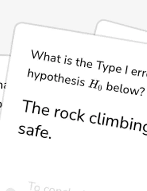 Identify and evaluate Type I and Type II error worksheet preview